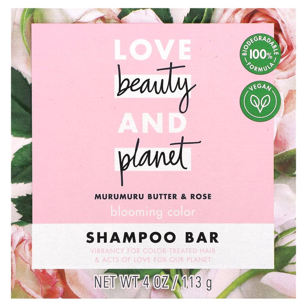 Love Beauty and Planet, Shampoo Bar, Blooming Color, Murmur Butter and Rose, 4 oz (113 g)