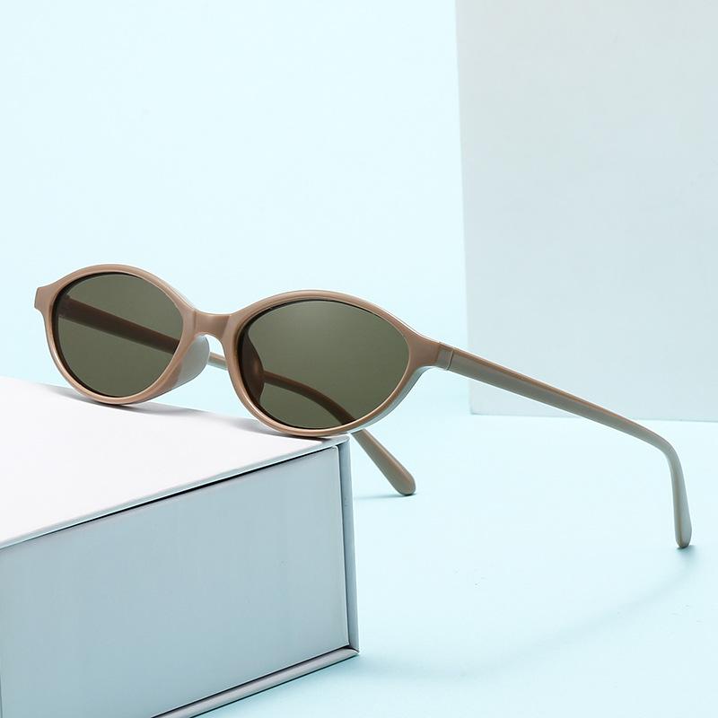 New Oval sunglasses For women Fashion Brand Black Small Frame Eyeglasses Female Retro Clear Lenses Eyewear UV400