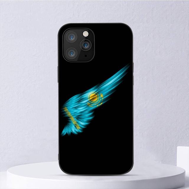 Custodia per telefono bandiera Kazakistan per Iphone 11 12 Mini 13 14 Pro Xs Max X 8 7 6s Plus 5 Se Xr Shell