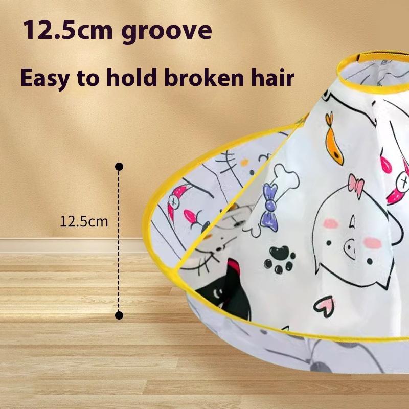1 Piece Children Colorful Hair Cutting Cape Salon Hairdresser Cloak Umbrella Cloth Foldable Kids Hairdressing Apron