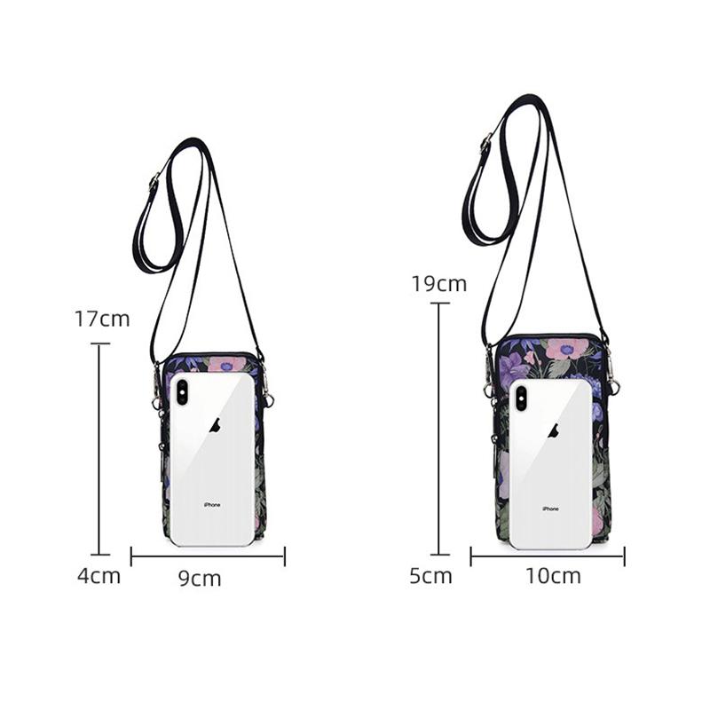 Torebka na ramię Oxford Wielofunkcyjna Mini Wodoodporna Torba na telefon komórkowy Portmonetka Nowa Damska Kopertówka na ramię