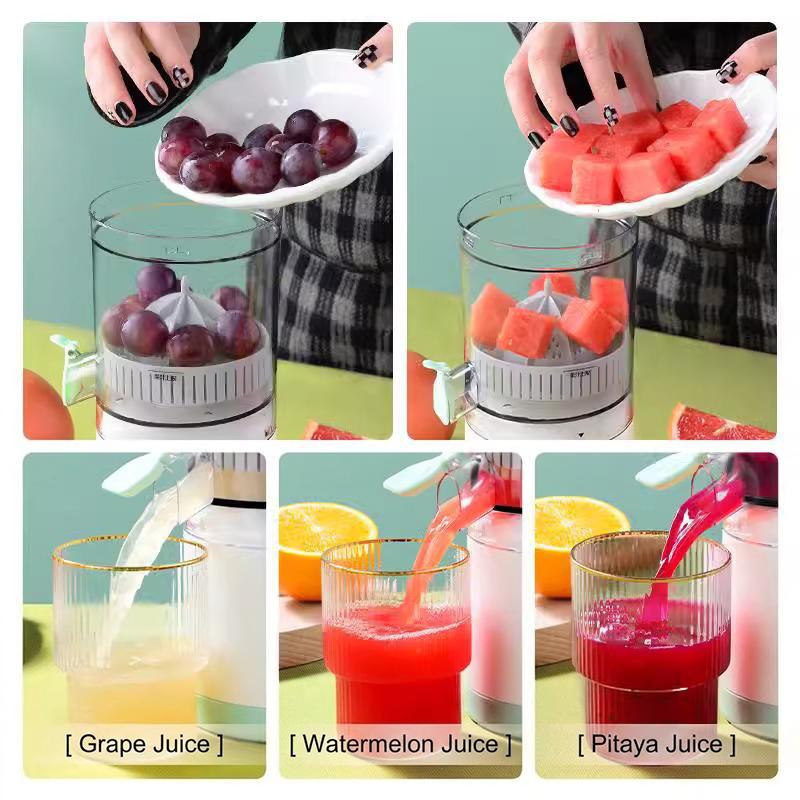 Electric Juicer Machine Portable with Lanyard Lightweight USB Rechargeable Fruit Squeezer for School Student Use