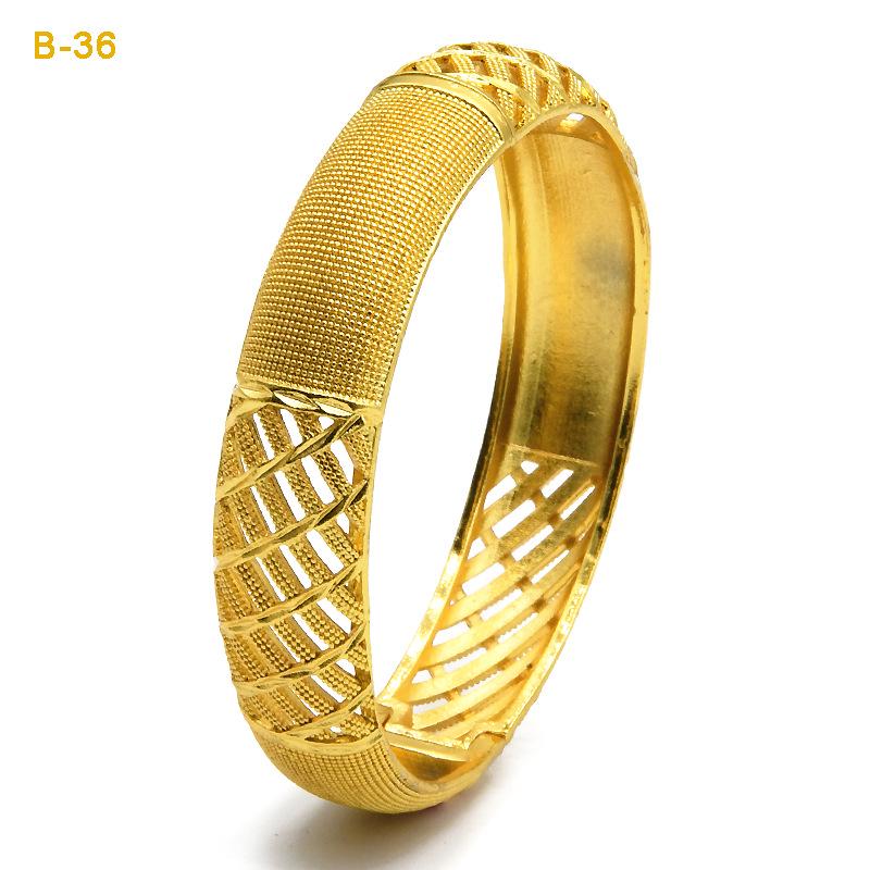 Pulsera nupcial de aleación bañada en oro - Estilo de lujo de Dubái