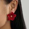 Europäische und Amerikanische Mehrschichtige Blumearrings im bunten Legierungsdesign