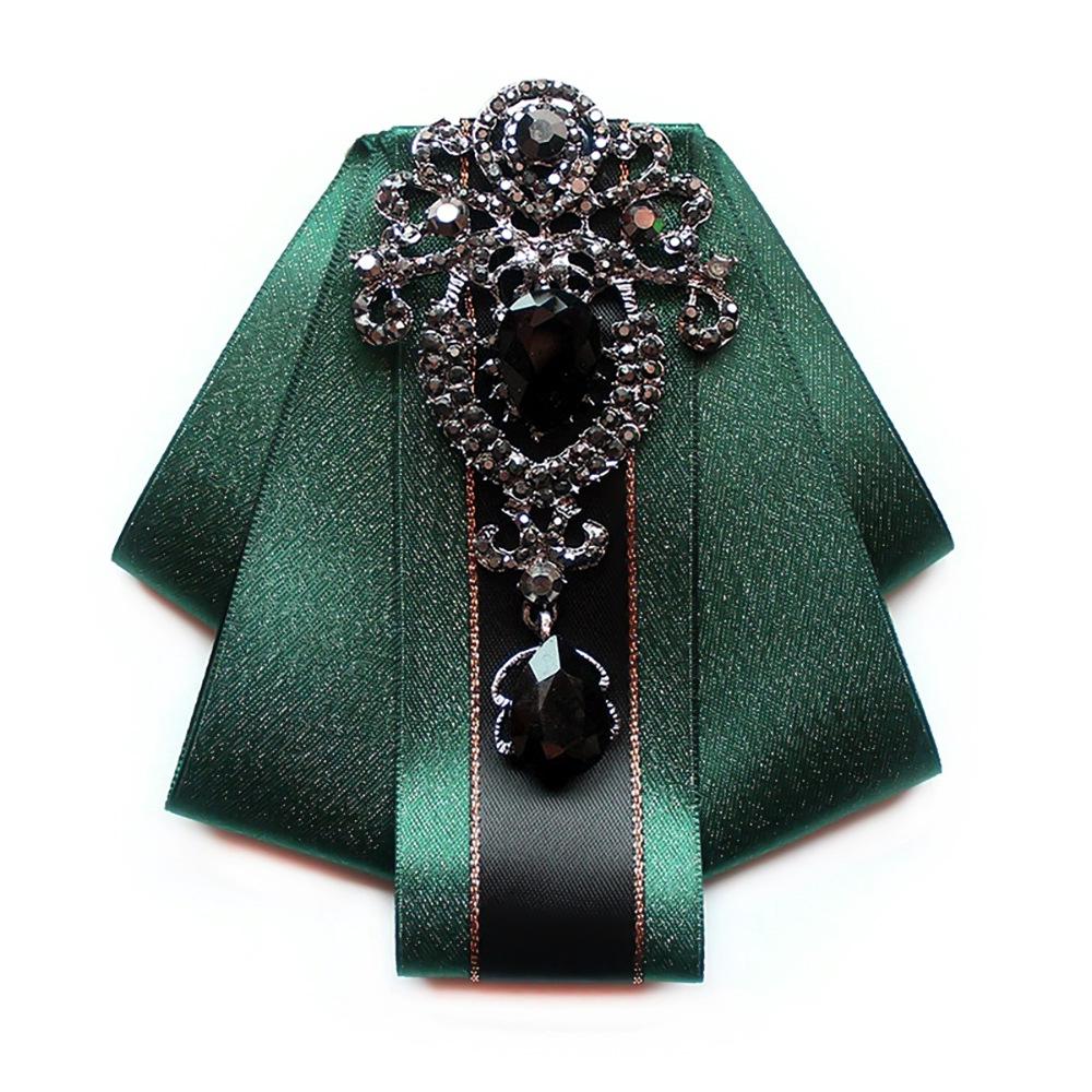 Men's Rhinestone Flower Bow Tie for Formal Events