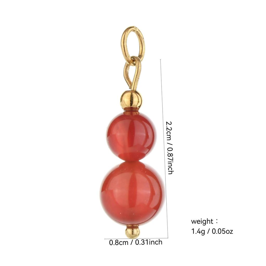 Multi-Stone Ceramic Faux Pearl Cat's Eye Beaded DIY Earrings Pendant