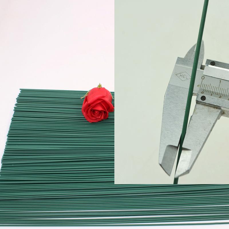100Pcs/Pack Metal Simulation Flower Accessories Iron Craft Wire For DIY Crafting Floral Flower Stem Wire Handicrafts