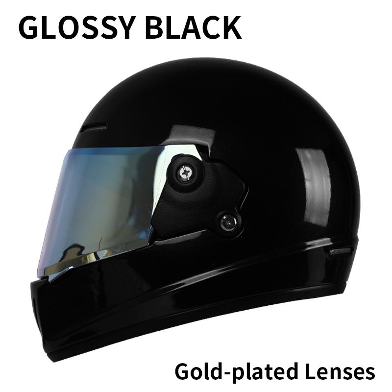 Unisex Retro Full Face Motorcycle Helmet 3C DOT Certified Four Seasons Cruise Multiple Design Options for Men And Women