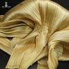 100x143cm Metallic Pearlescent Miyake Pleated Fabric Wedding Styling Stage Decoration Dress Clothing Material Supplies