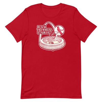 BUSCH MEMORIAL STADIUM Custom Design Graphic Tee Shirt Unisex 100% Cotton T-shirt Mens Tees Top