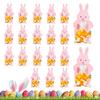 20 Pieces Easter Gift Bag Packaging Chocolate Candy Bag Cartoon Greeting Card Easter Bunny Party Favor Bag For Cookie Snack Toy
