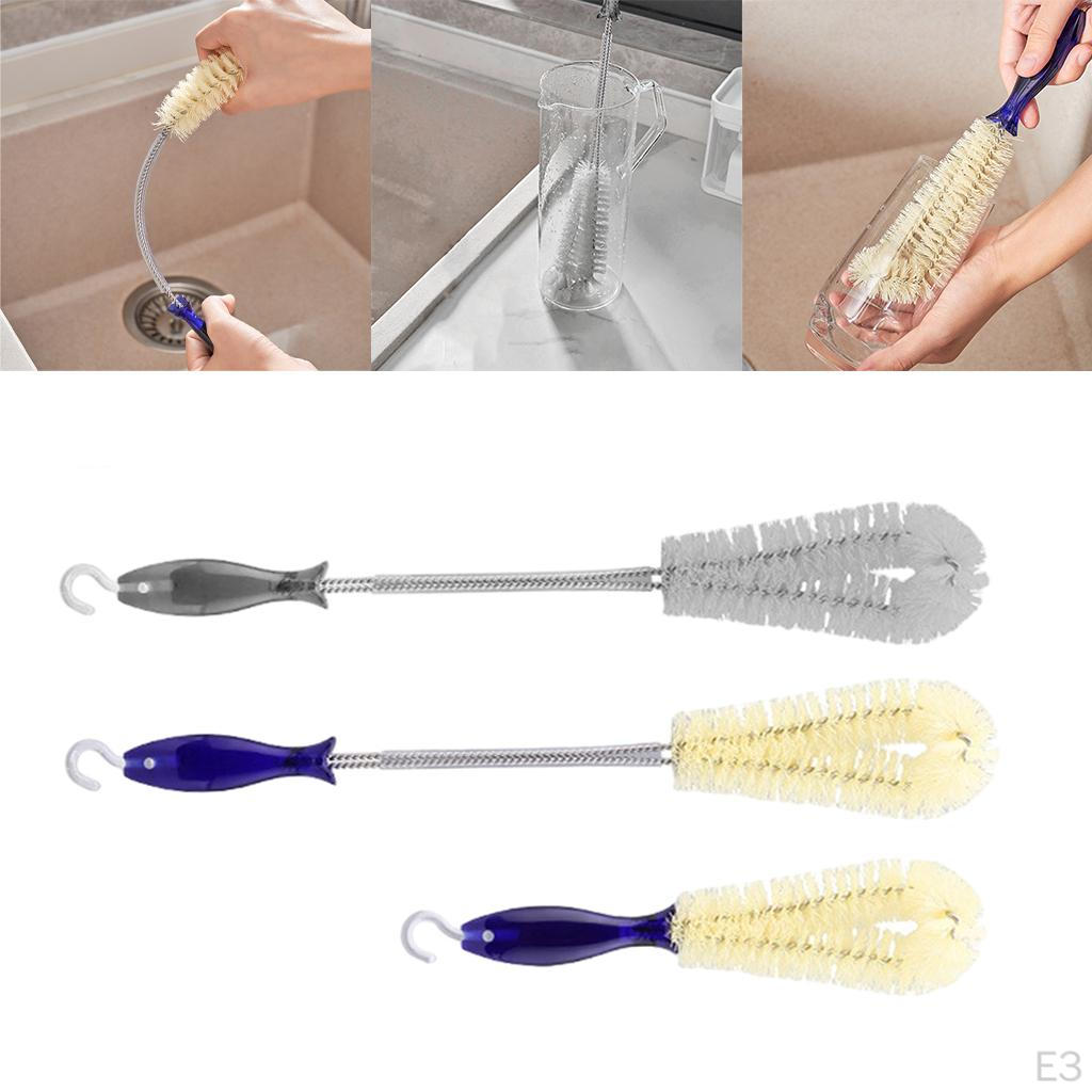 Brush Multi-Function Glassware Cleaning Bottle Cleaner for Goblets Champagne Flutes