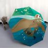 1pc Sloth Swimming Automatic Folding Umbrella - Compact 8-Rib Design, Durable Plastic & Iron, Lightweight for Outdoor Daily Use007