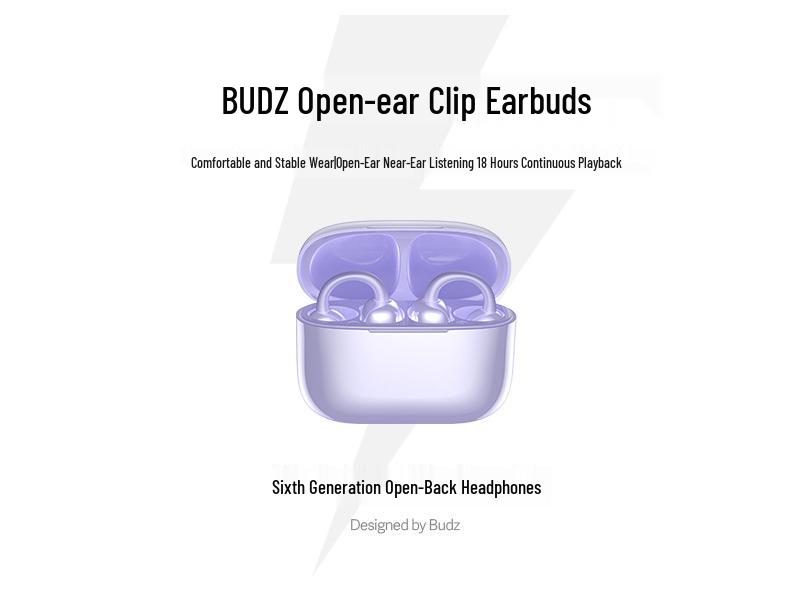 AI Bluetooth Ear-Clip Headset with In-Ear Translation and Bone Conduction