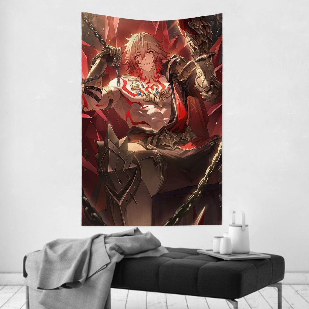 Mydei Animated Game Honkai Star Rail Tapestry Room Decor Wall Cloth Party Hanging Background Room Decor Baby Room