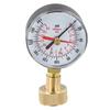 Brass Pressure Tester Hose Thread Gauge Plumbing Maintenance 3 4 Inch Female Connector Accurate Pressure Reading For Faucet