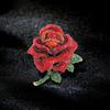 Flat Creative Heavy Industry Wind Rose Brooch Retro National Style Rhinestone Flower Pin Blazer Corsage