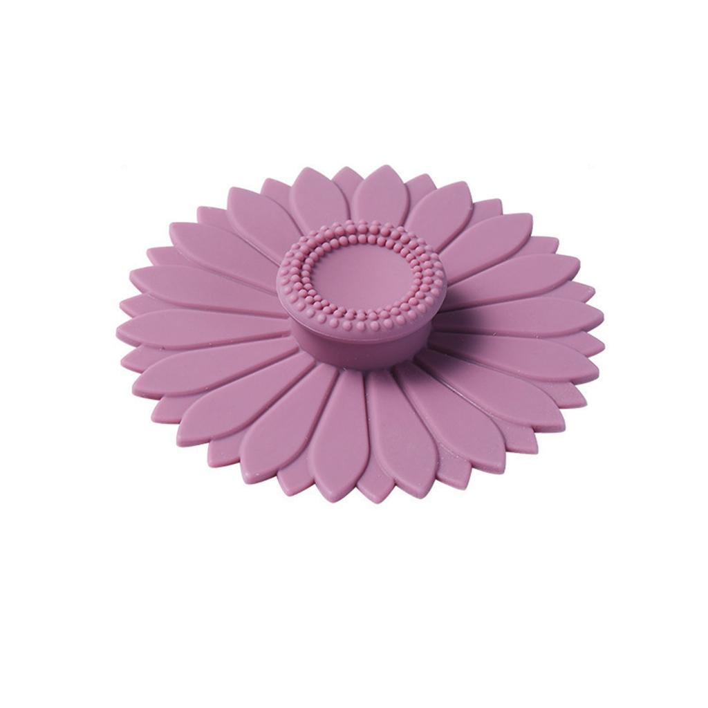 2 Pack Creative Silicone Cup Covers Sunflower Silicone Cup Covers Dust-proof And Leak-proof Tea Cup And Coffee Cup Covers