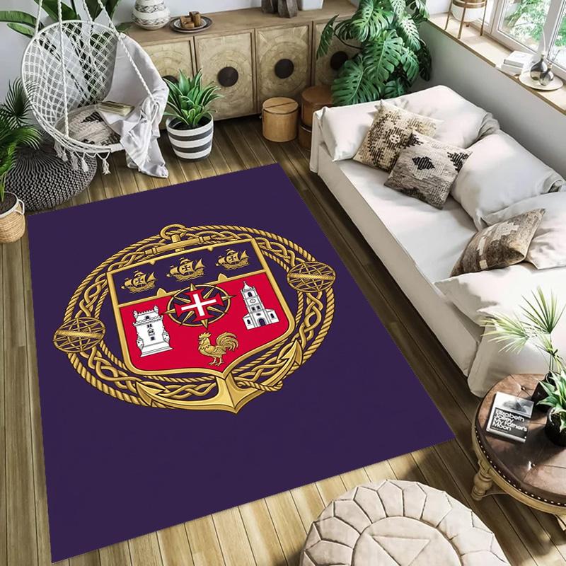 Portuguese Military Emblem carpet Living room and bedroom mats Home Decor Bathroom mat Dormitory decoration Art
