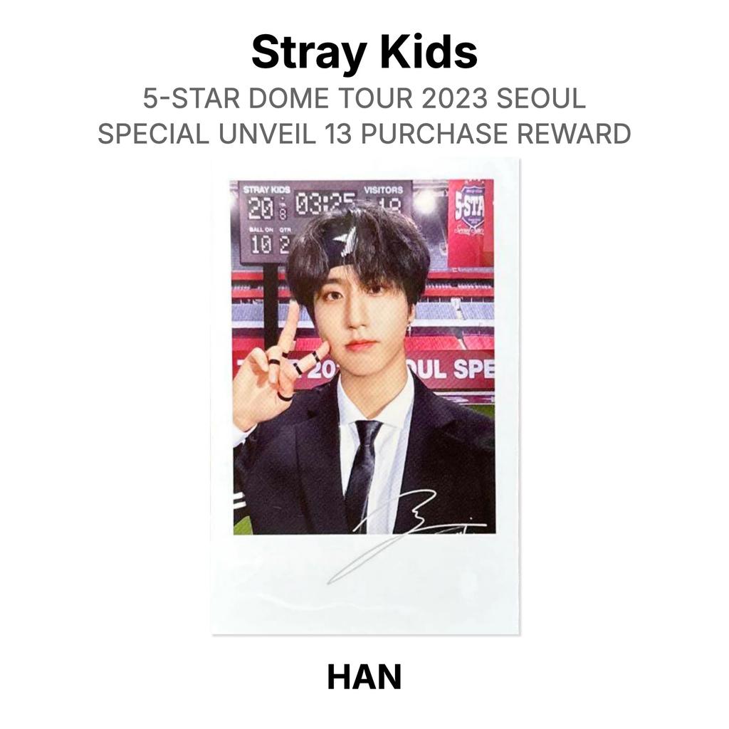 Stray Kids 5-STAR DOME TOUR 2023 SEOUL SPECIAL UNVEIL 13 PURCHASE REWARD Official Photocard