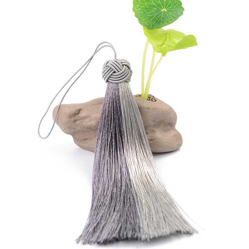 Hand-Woven Double Tassel Mixed-Color Bookmark: No Fading or Bending