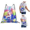 Emu Otori Wonderhoy Stamp Backpacks Multi-function Drawstring Bags Sports Bag Book Bags for Travel Students