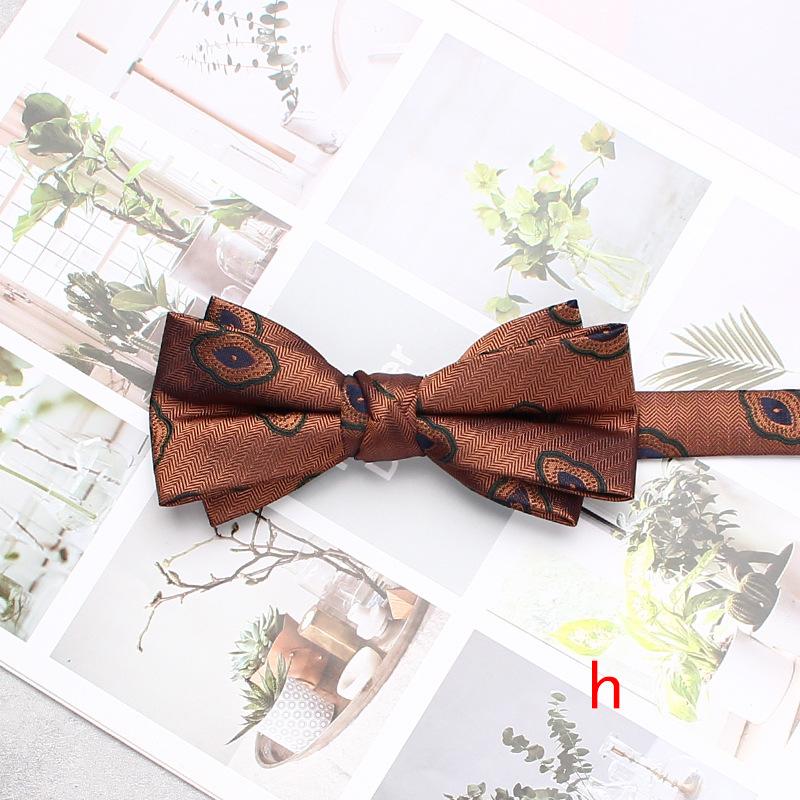 Men'S Wedding Dress Bow Tie Wedding Dress Shooting Chinese Personality Burgundy Bow Tie Double Bow Tie