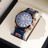 3-Piece Men'S Watch Classic Round Dial Fashion Silicone Quartz Men'S Watch Set