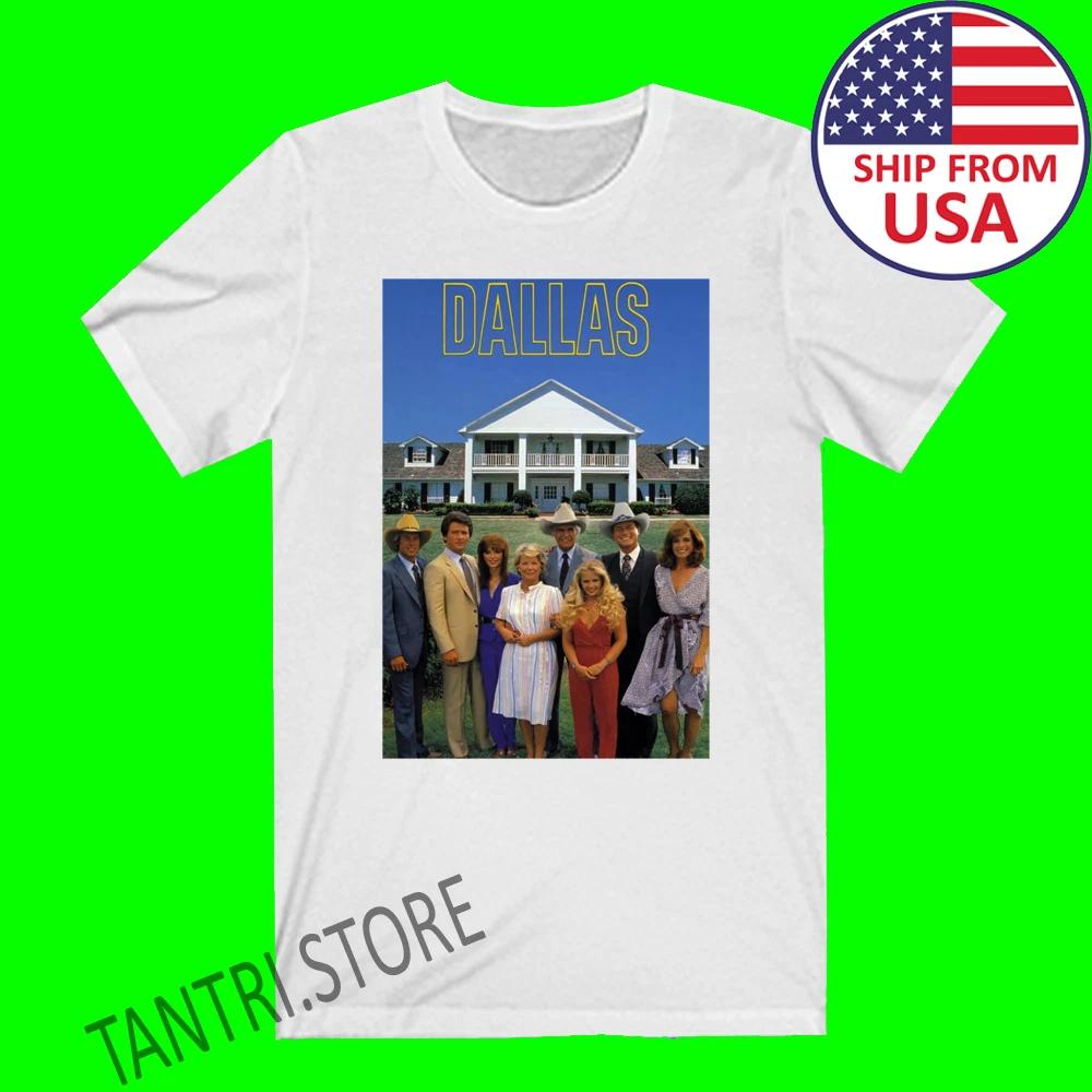 

Dallas 80s Classic TV Series Men s White Size S to 3XL S