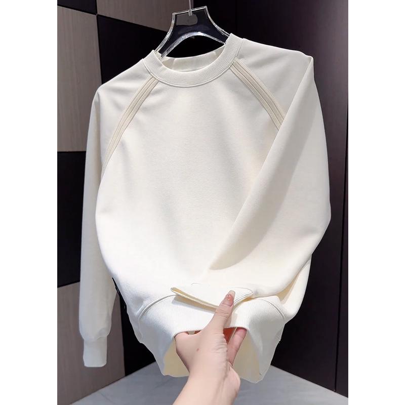Men s Korean Style Slim Fit Fleece Lined Sweatshirt for Autumn/Winter 2025 L for 55-62.5 kg