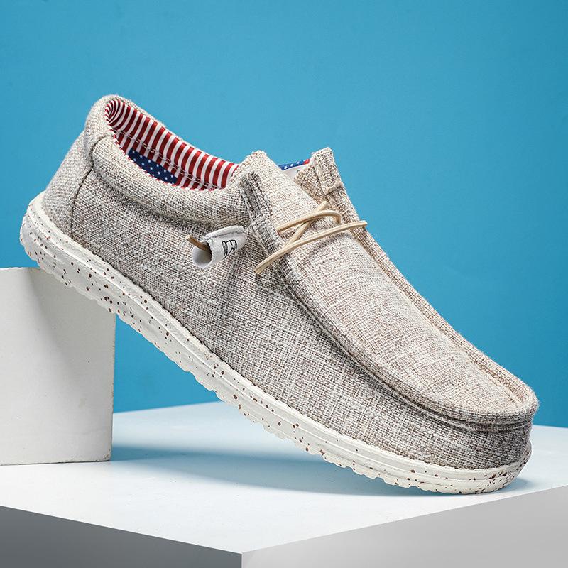 Loafer Driving Boat Men's Slip Comfort Slip-on Soft Penny Breathable Casual Canvas Lightweight Shoes Plus Size