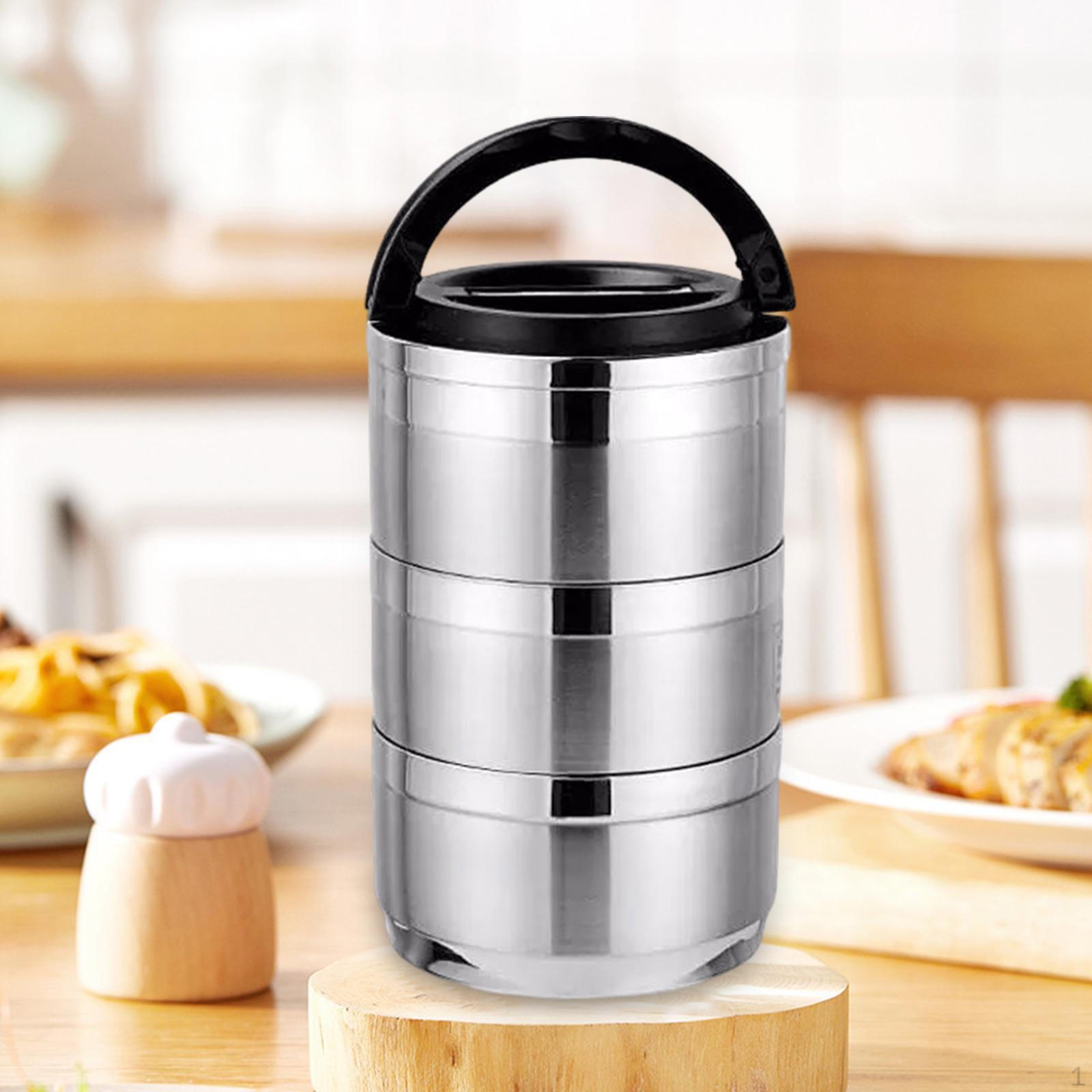 

Bento Box для взрослых, контейнер для хранения еды для работы в офисе, кемпинга 3 Layer