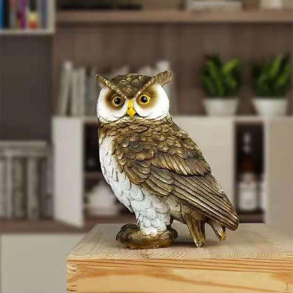 Elegant Owl Sculpture for Home and Office Decor