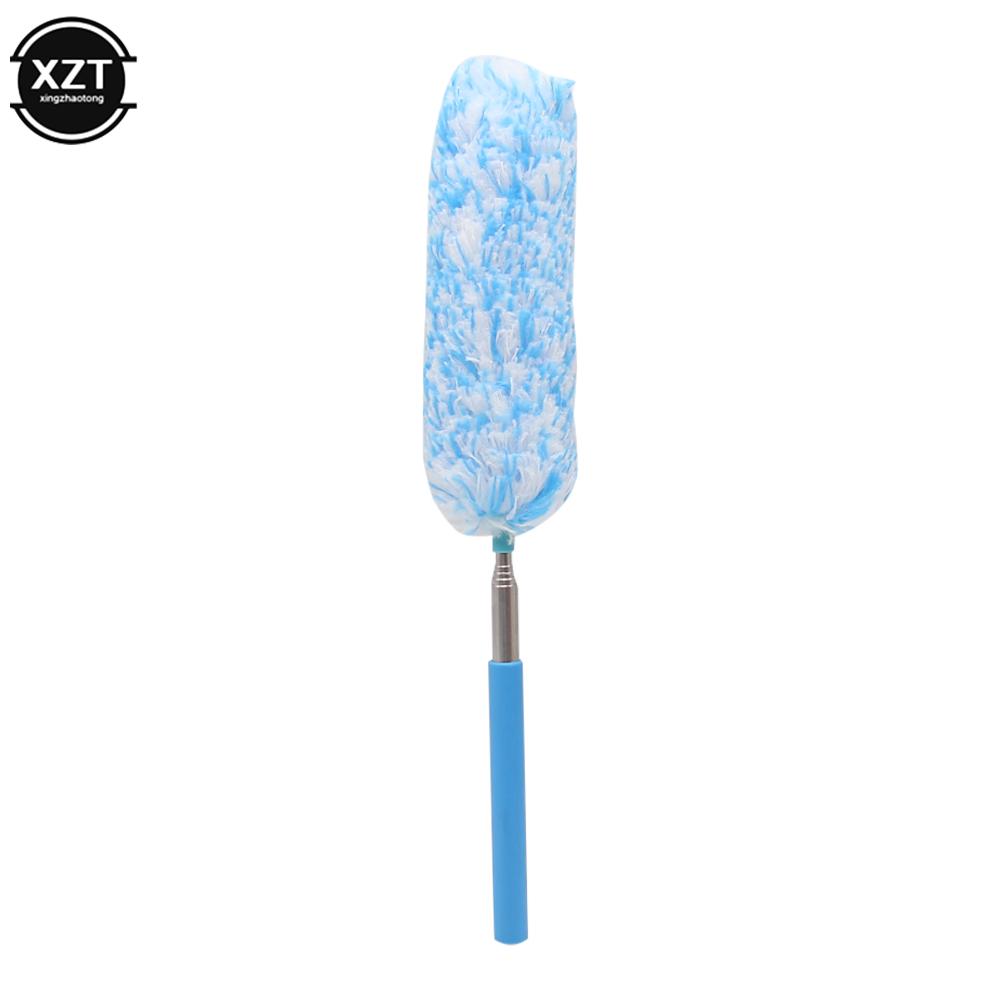 

Моющаяся щетка для пыли у кровати из микрофибры, выдвижная телескопическая щетка для уборки предметов домашнего обихода, очистка окон синий