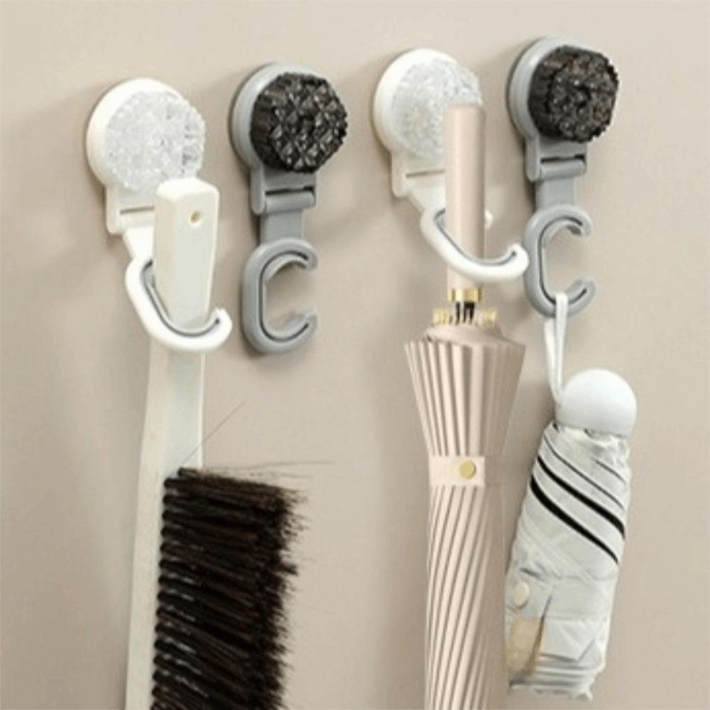 3pcs Wall Hanging Mop Storage Rack Strong Holder Mop Organizer Broom Holder  Bathroom Storage