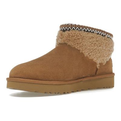 Classic Ultra Mini Maxi Curly Boot Chestnut (Womens) Women Sneakers 1158263-CHE