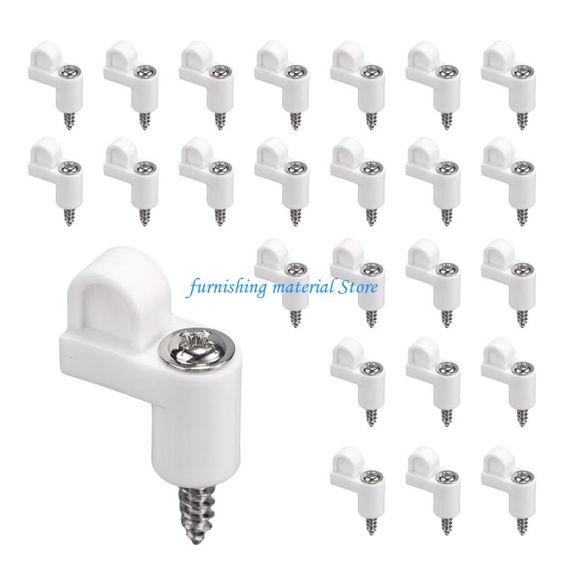 Y5GD Nylon Window Screen Retainers & Metal Screws Weatherproof Screen Clip Fasteners  Set Of 24 For Frame Stabilization