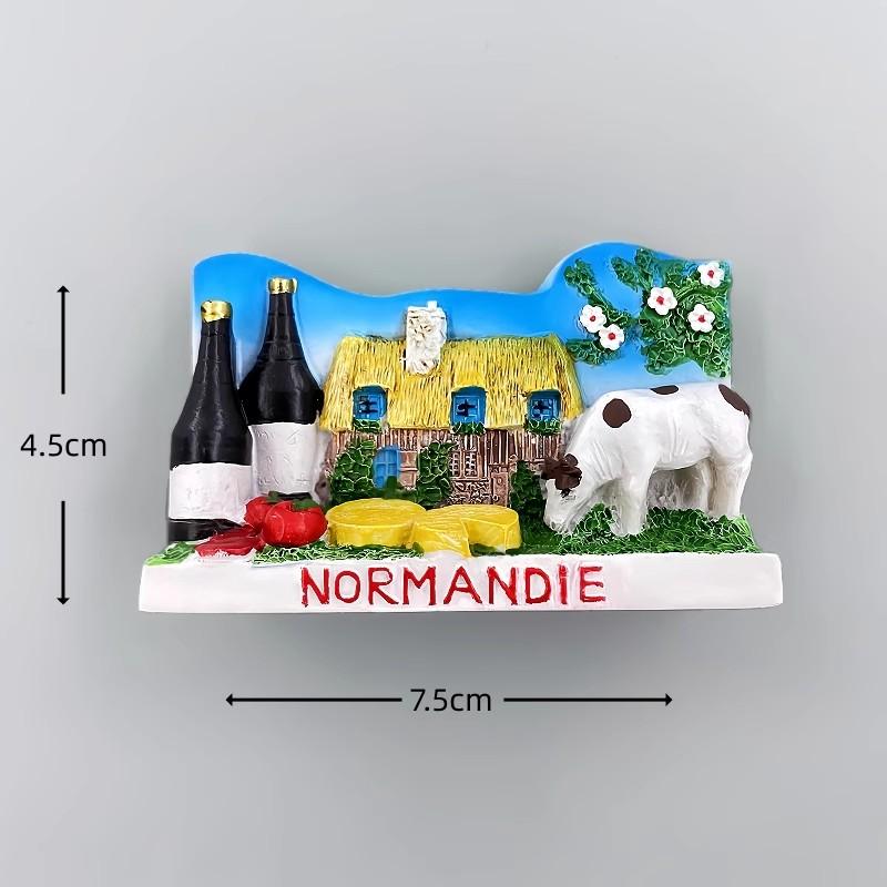 France Refrigerator Stickers Mont-Saint-Michel Souvenirs Normandie Alsace Guadeloupe Provins Tour César Fridge Magnets Gifts