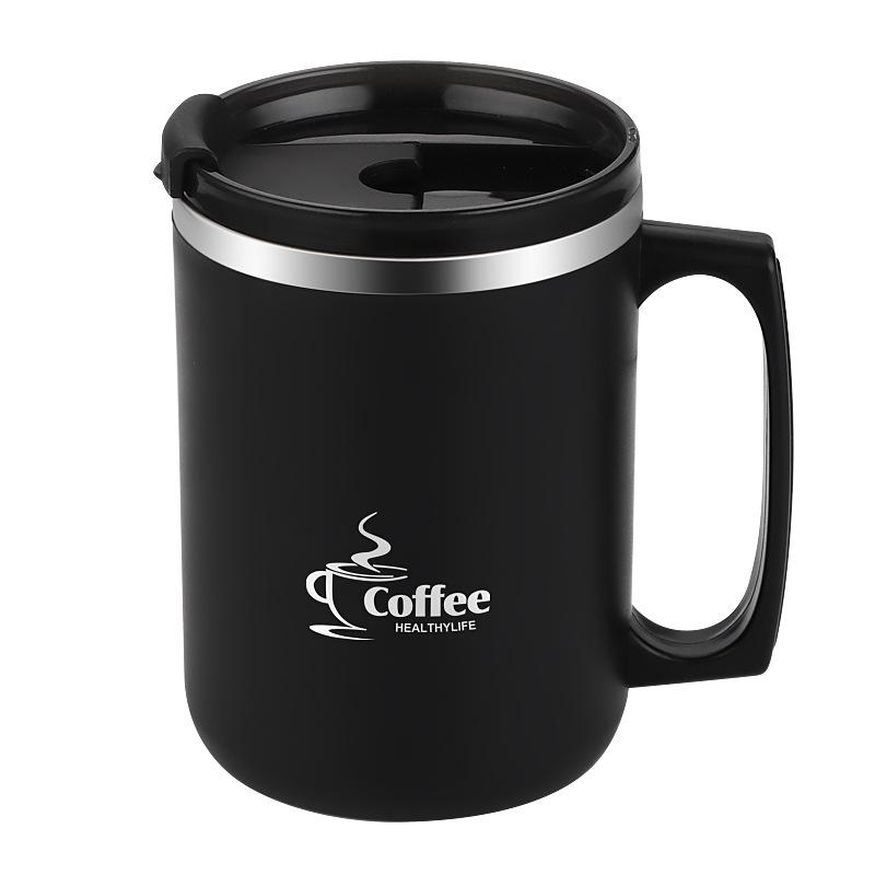 Insulated Stainless Steel Office Coffee Mug with Lid
