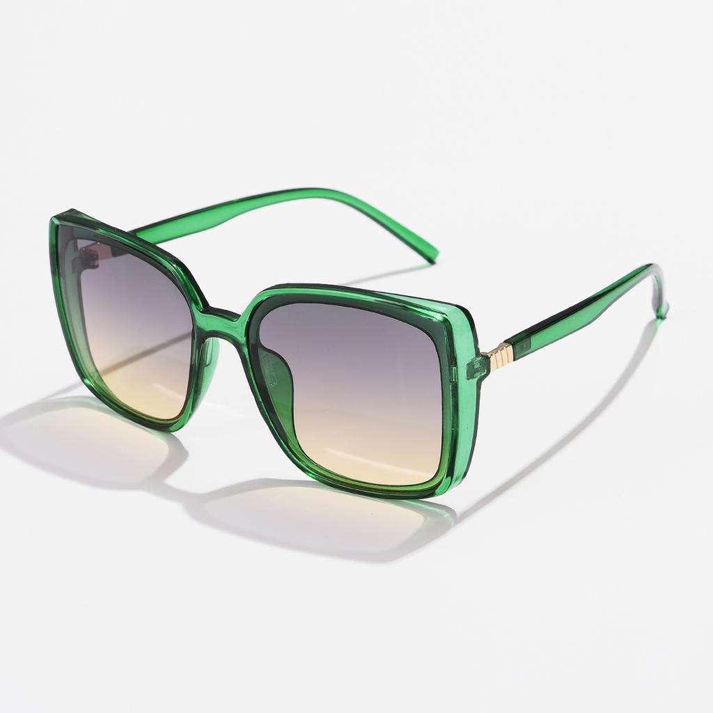 1/5pcs Sets Trendy Rectangle Sunglasses Big Frame Colorful Women Luxury Brand Driving Sunglasses UV400 Y2K Retro Sun Glasses