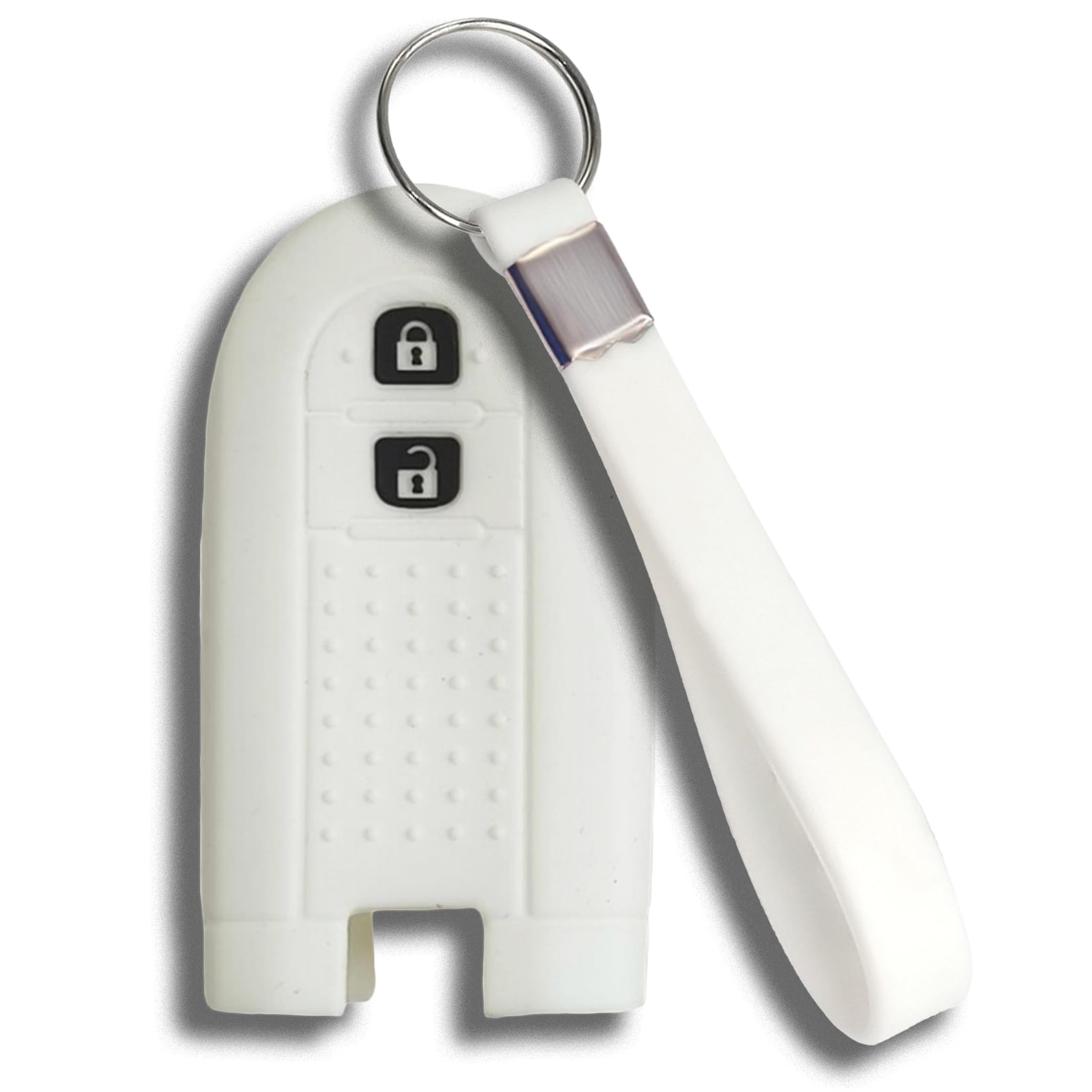 

Daihatsu Toyota Silicone Key Case with Key Chain for Passo Tanto Hijet Copen Move белый