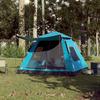 VidaXL Tente de camping à dôme 5 personnes bleu libération rapide, tente, abri de camping, abri de jardin, tente de jardin, 4004147