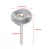 10Pcs 22mm Mini Stainless Steel Wire Brush Polishing Wheel for Grinder Rotary Tool