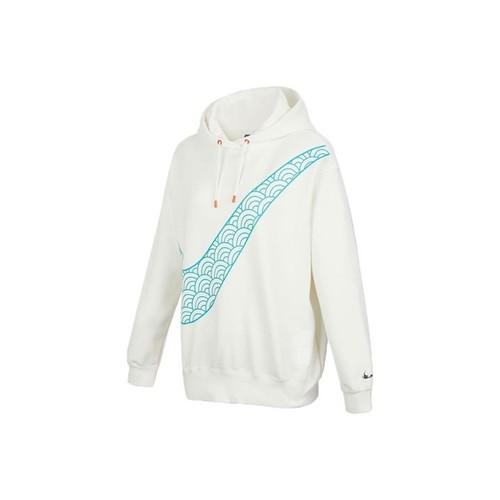 Nike Женская свободная толстовка с капюшоном Белая M
