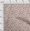 oneOone Cotton Flex Light Brown Fabric Asian Suzani  Fabric For Sewing Printed Craft Fabric By The Yard 40 Inch