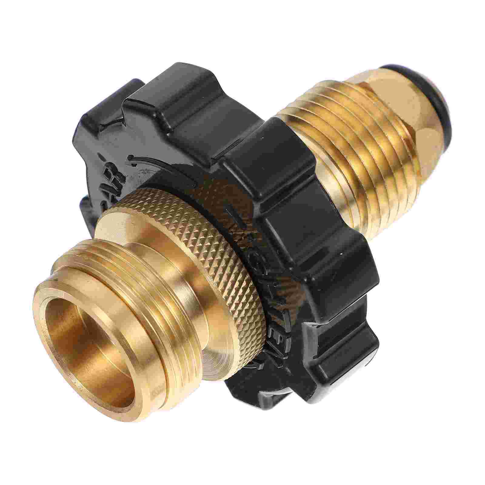 

Gas Tank Adapter Large Transfer Converter Outdoor Supplies Propane Compact Brass
