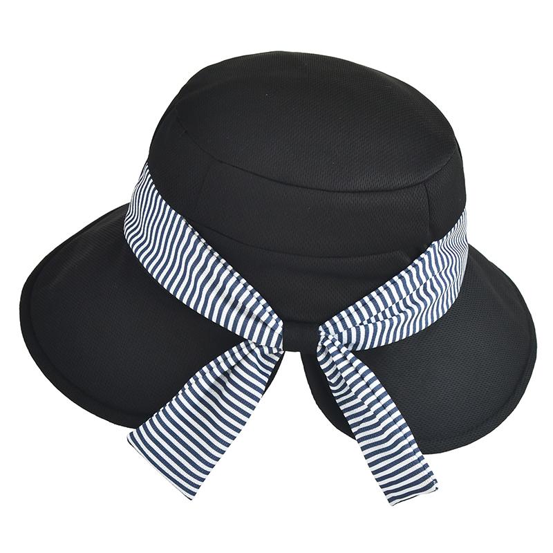 Women's Summer Stylish Bow Bucket Hat - UV Protection Windproof Cord Sun Cap, Breathable Outdoor Sun Hat