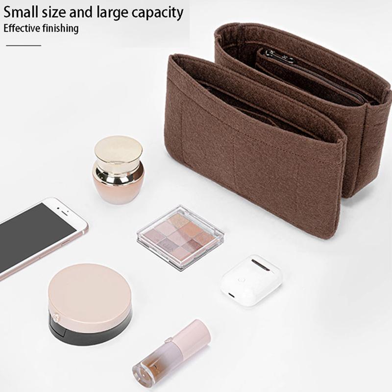 EverToner Filz-Einsatztasche Passt für POCHETTE MÉTIS Tasche Aufbewahrung Kosmetik Tragbar Reise-Einsatz-Organizer Filz Make-up-Tasche