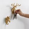 Wall Hanging Hook Vintage Deer Head Animal For Hanging Clothes Hat Scarf Key Deer Horns Hanger Rack Wall Decoration