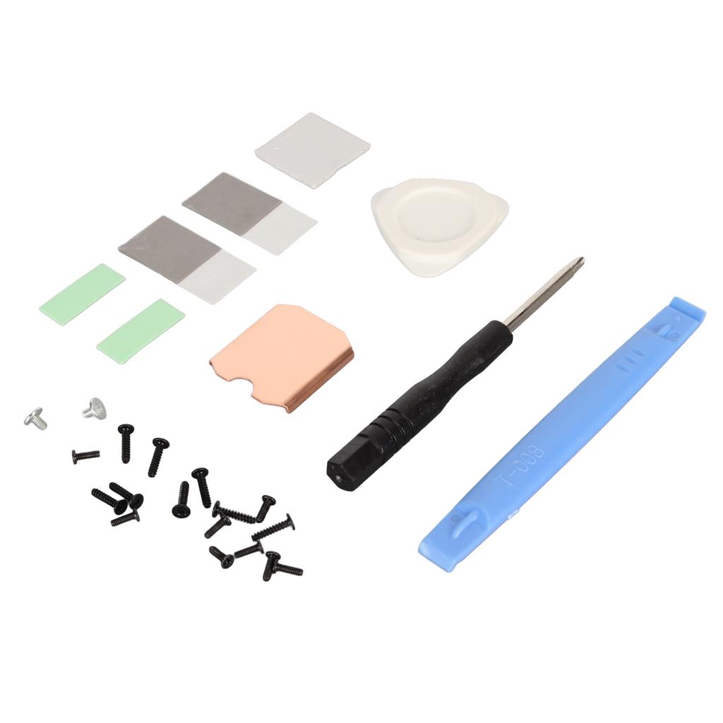 For Steam Deck SSD Heatsink Thermal Pad M.2 2230 NVME SSD Copper Heat Sink Cooling Thermal Paste Back Cover Opening Tool